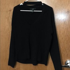 Forever 21 Choker long sleeve sweater
